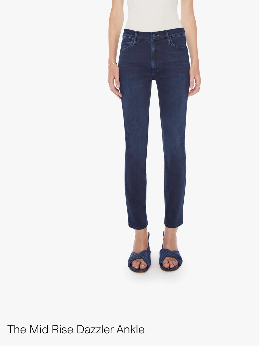 MOTHER women’s The Mid Rise Dazzler  Black Washed Jeans sz 33